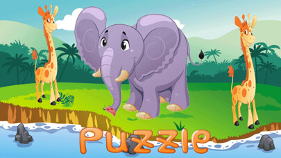 Emulate iPhone app Elephant & Giraffe Puzzle Game Life Skill using MyAndroid
