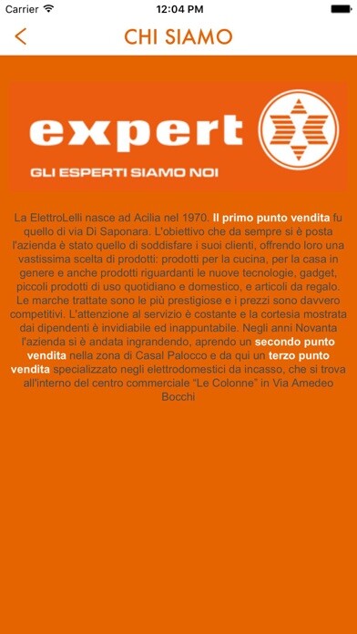 Emulate iPhone app ElettroLelli Expert using MyAndroid
