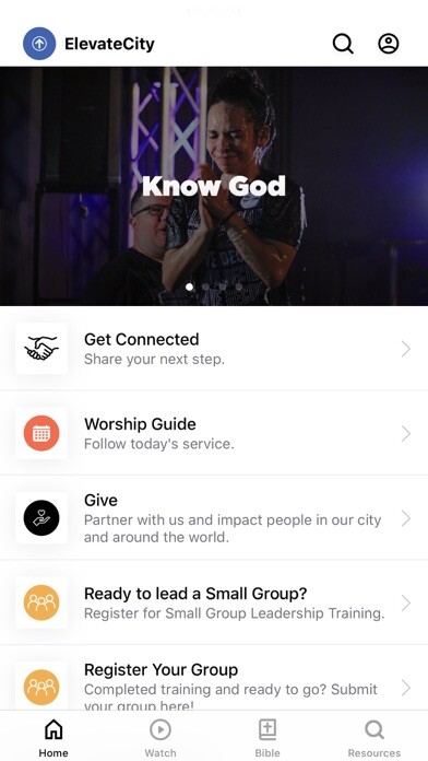 Emulate iPhone app Elevate City Church Fort Wayne using MyAndroid Emulate iPhone app Elevate City Church Fort Wayne using MyAndroid