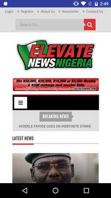 Emulate Android APK Elevate News Nigeria