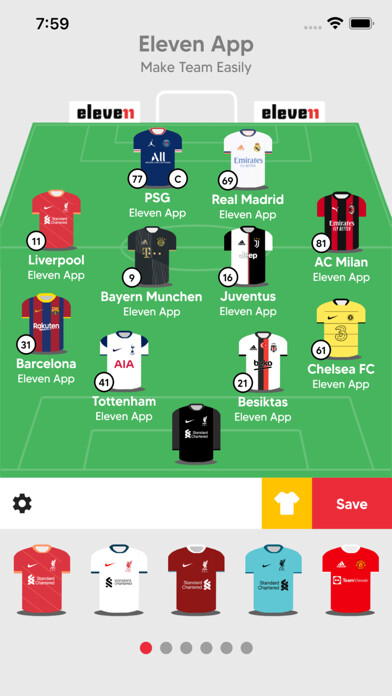 Emulate iPhone app Eleven - Build Lineup using MyAndroid Emulate iPhone app Eleven - Build Lineup using MyAndroid