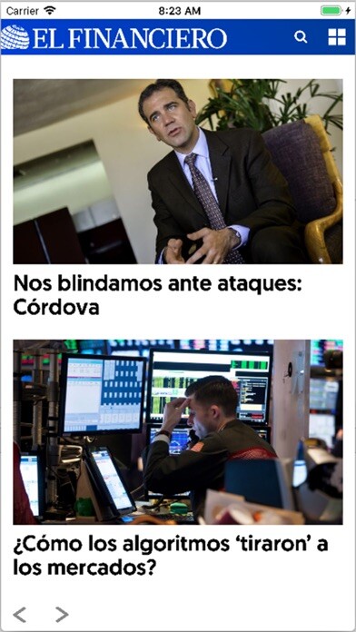 Emulate iPhone app El Financiero using MyAndroid Emulate iPhone app El Financiero using MyAndroid