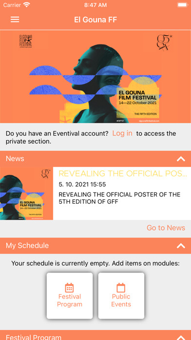 Emulate iPhone app El Gouna Film Festival using MyAndroid Emulate iPhone app El Gouna Film Festival using MyAndroid