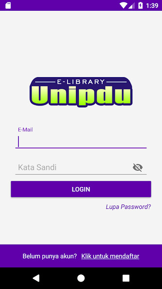 Run android online APK E-library Unipdu from MyAndroid or emulate E-library Unipdu using MyAndroid
