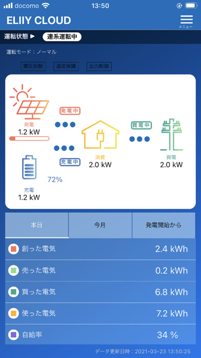 Emulate iPhone app ELIIY CLOUD for POWER iE5 GRID using MyAndroid Emulate iPhone app ELIIY CLOUD for POWER iE5 GRID using MyAndroid