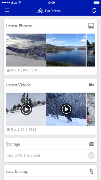 Emulate iPhone app Elisa Pilvilinna Plus using MyAndroid