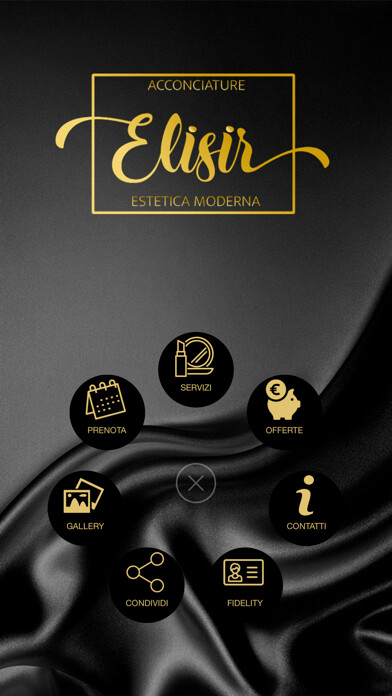 Emulate iPhone app Elisir Estetica Moderna using MyAndroid
