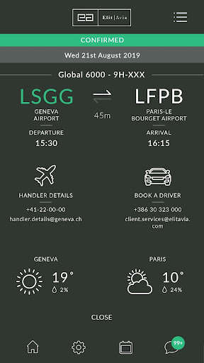 Run android online APK ElitAvia Private Clients App from MyAndroid or emulate ElitAvia Private Clients App using MyAndroid