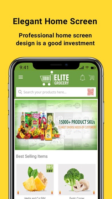Emulate iPhone app EliteGrocery using MyAndroid Emulate iPhone app EliteGrocery using MyAndroid