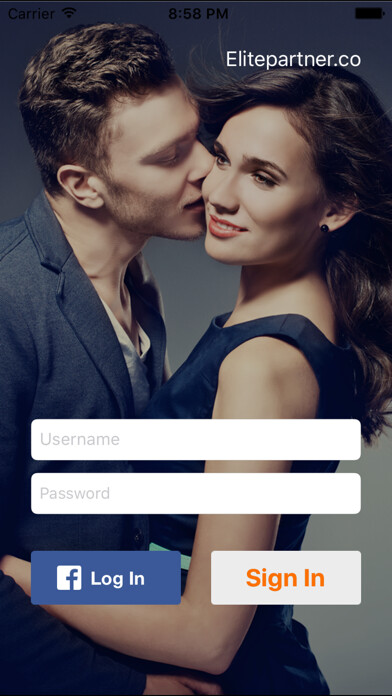 Emulate iPhone app ElitePartner Dating App using MyAndroid