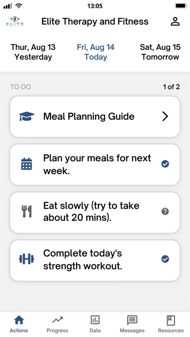Emulate iPhone app Elite Therapy and Fitness using MyAndroid