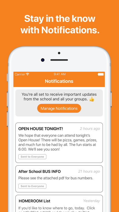 Emulate iPhone app Elizabethton High School using MyAndroid