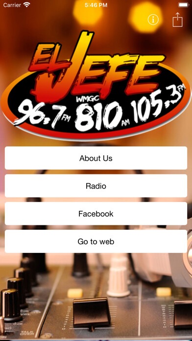 Emulate iPhone app el jefe 96.7fm using MyAndroid Emulate iPhone app el jefe 96.7fm using MyAndroid