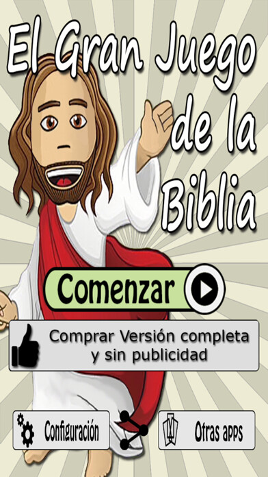Emulate iPhone app El juego de la biblia using MyAndroid