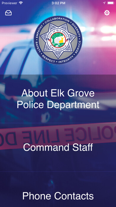 Emulate iPhone app Elk Grove PD Wellness App using MyAndroid