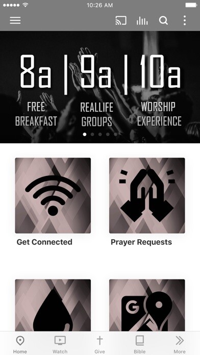 Emulate iPhone app Elk Horn Baptist Church using MyAndroid Emulate iPhone app Elk Horn Baptist Church using MyAndroid