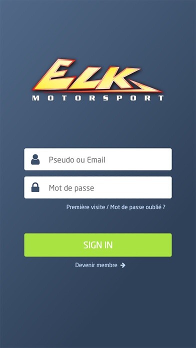 Emulate iPhone app ELK Motorsport using MyAndroid