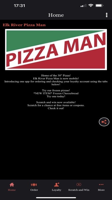 Emulate iPhone app Elk River Pizza Man using MyAndroid Emulate iPhone app Elk River Pizza Man using MyAndroid