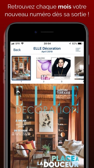 Emulate iPhone app ELLE Décoration Magazine using MyAndroid