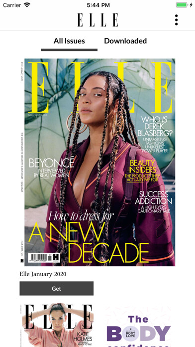 Emulate iPhone app ELLE Magazine UK using MyAndroid
