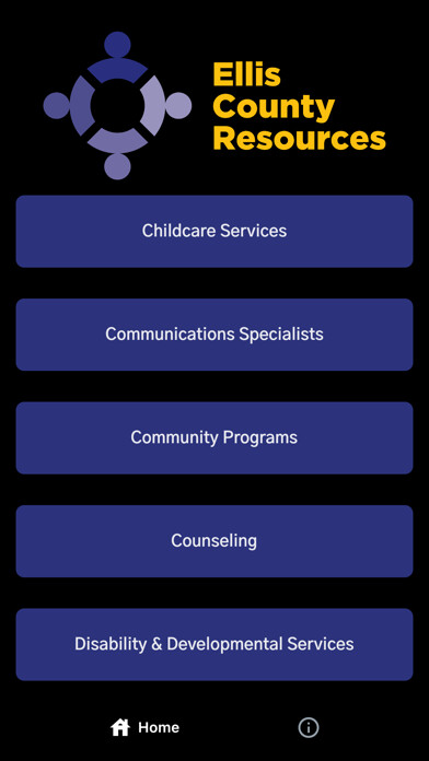 Emulate iPhone app Ellis County Resources using MyAndroid Emulate iPhone app Ellis County Resources using MyAndroid