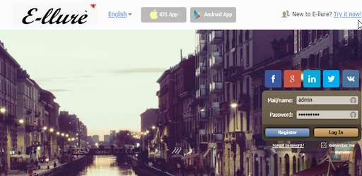 Run android online APK E-llure from MyAndroid or emulate E-llure using MyAndroid
