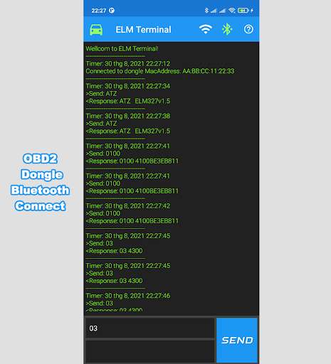 Emulate Android APK ELM327 Terminal Command Emulate Android APK ELM327 Terminal Command