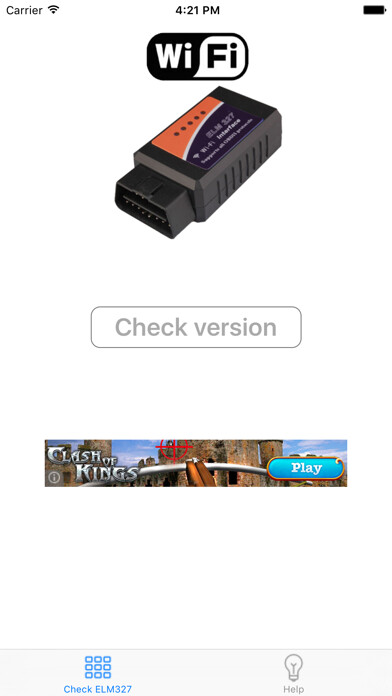 Emulate iPhone app Elm327 WiFi Check Version using MyAndroid Emulate iPhone app Elm327 WiFi Check Version using MyAndroid