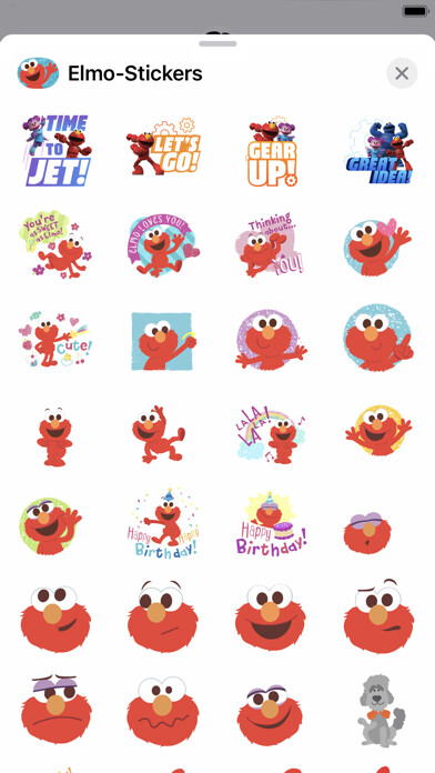 Emulate iPhone app Elmo Stickers using MyAndroid Emulate iPhone app Elmo Stickers using MyAndroid