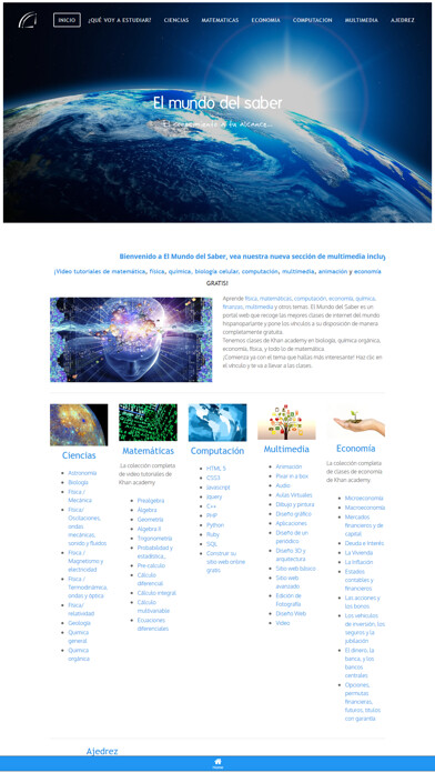 Emulate iPhone app El Mundo del Saber using MyAndroid