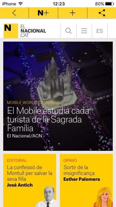 Emulate iPhone app El Nacional.cat using MyAndroid Emulate iPhone app El Nacional.cat using MyAndroid