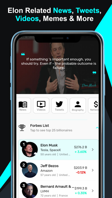 Emulate iPhone app Elon Tracker using MyAndroid