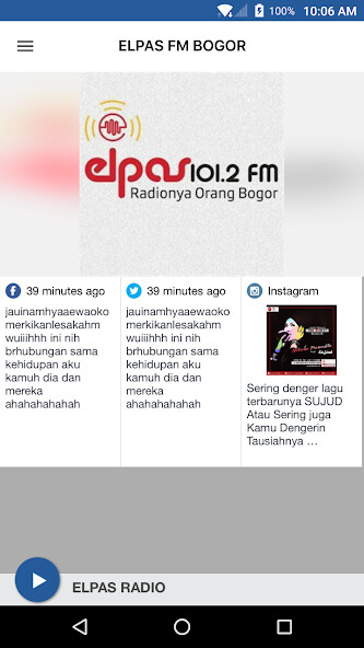 Run android online APK ELPAS FM BOGOR from MyAndroid or emulate ELPAS FM BOGOR using MyAndroid