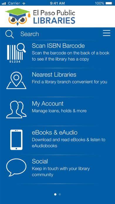 Emulate iPhone app El Paso Public Libraries using MyAndroid Emulate iPhone app El Paso Public Libraries using MyAndroid