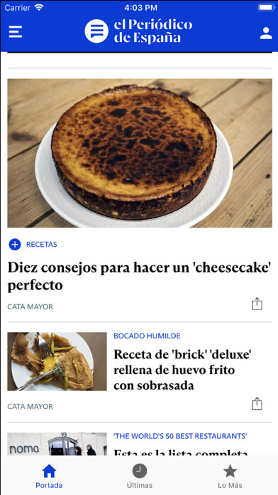 Emulate iPhone app El Periódico de España using MyAndroid Emulate iPhone app El Periódico de España using MyAndroid
