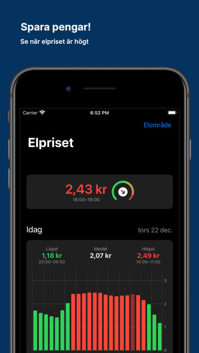 Emulate iPhone app Elpriset using MyAndroid Emulate iPhone app Elpriset using MyAndroid