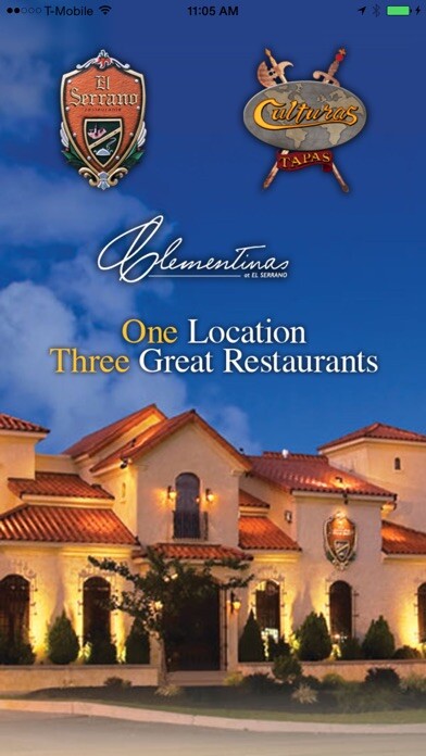 Emulate iPhone app El Serrano Restaurant using MyAndroid
