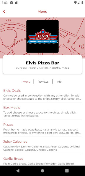 Run android online APK Elvis Pizza Bar WF10 from MyAndroid or emulate Elvis Pizza Bar WF10 using MyAndroid