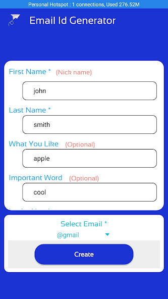 Run android online APK Email ID Generator Suggestions from MyAndroid or emulate Email ID Generator Suggestions using MyAndroid