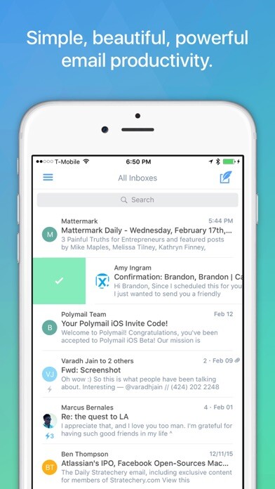 Emulate iPhone app Email - Polymail using MyAndroid Emulate iPhone app Email - Polymail using MyAndroid