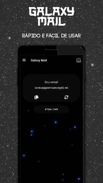 Run android online APK Email Temporário - Galaxy Mail from MyAndroid or emulate Email Temporário - Galaxy Mail using MyAndroid
