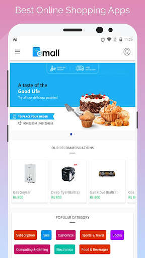 Run android online APK eMall International from MyAndroid or emulate eMall International using MyAndroid