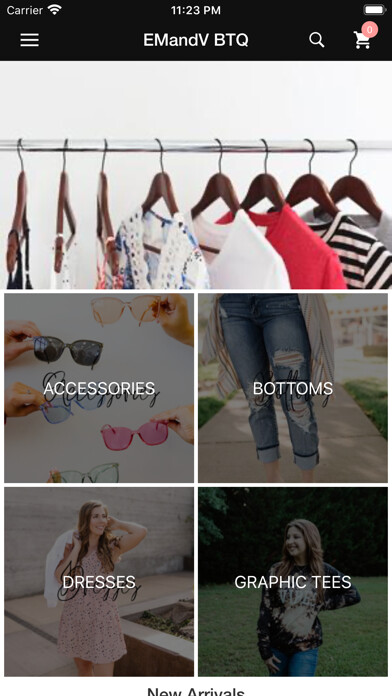 Emulate iPhone app EMandV Boutique using MyAndroid Emulate iPhone app EMandV Boutique using MyAndroid