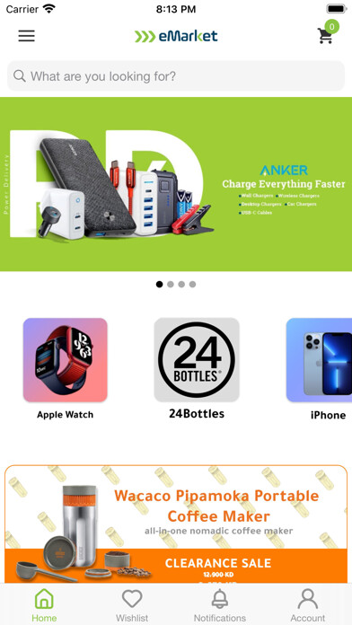 Emulate iPhone app emarketkw app using MyAndroid