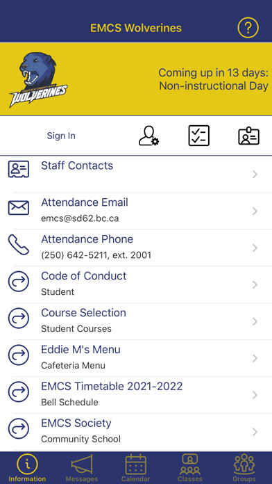 Emulate iPhone app EMCS Wolverines using MyAndroid Emulate iPhone app EMCS Wolverines using MyAndroid