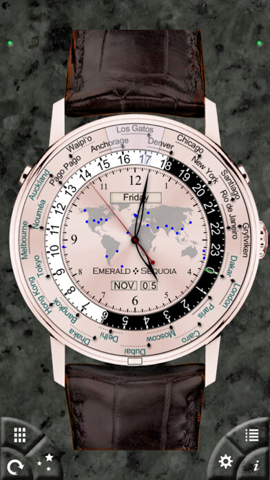 Emulate iPhone app Emerald Chronometer using MyAndroid