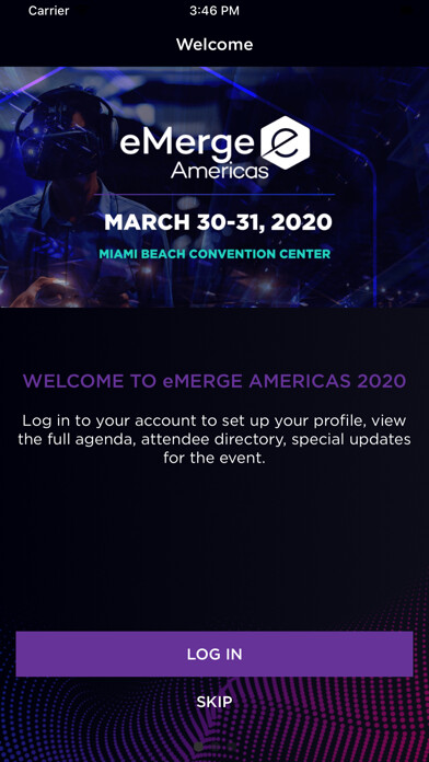 Emulate iPhone app eMerge Americas 2020 using MyAndroid Emulate iPhone app eMerge Americas 2020 using MyAndroid