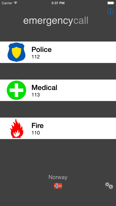 Emulate iPhone app Emergency Call Anywhere Basic using MyAndroid