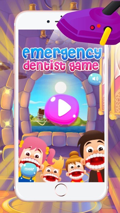 Emulate iPhone app Emergency Dentist Game using MyAndroid