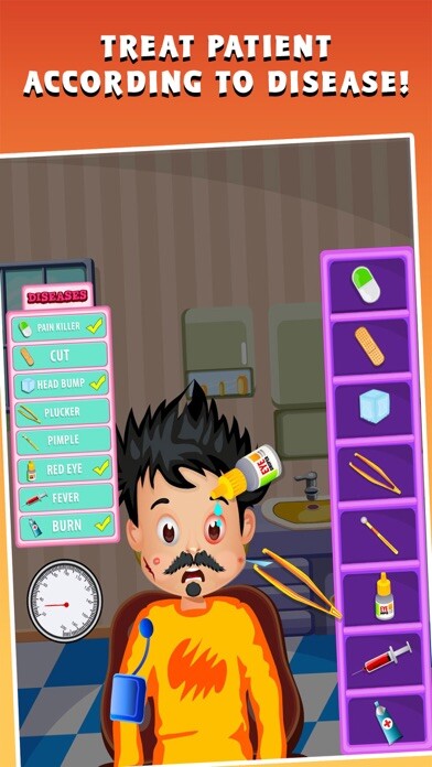 Emulate iPhone app Emergency Doctor ER Surgery Simulator: Clinic Game using MyAndroid